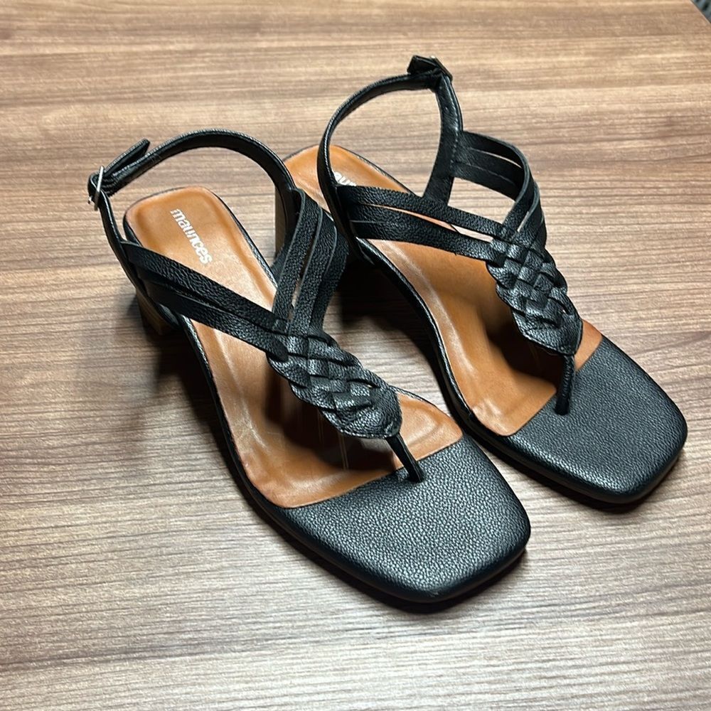 Never worn heeled sandals